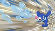 Lana's Popplio in the anime (Image via The Pokemon Company)